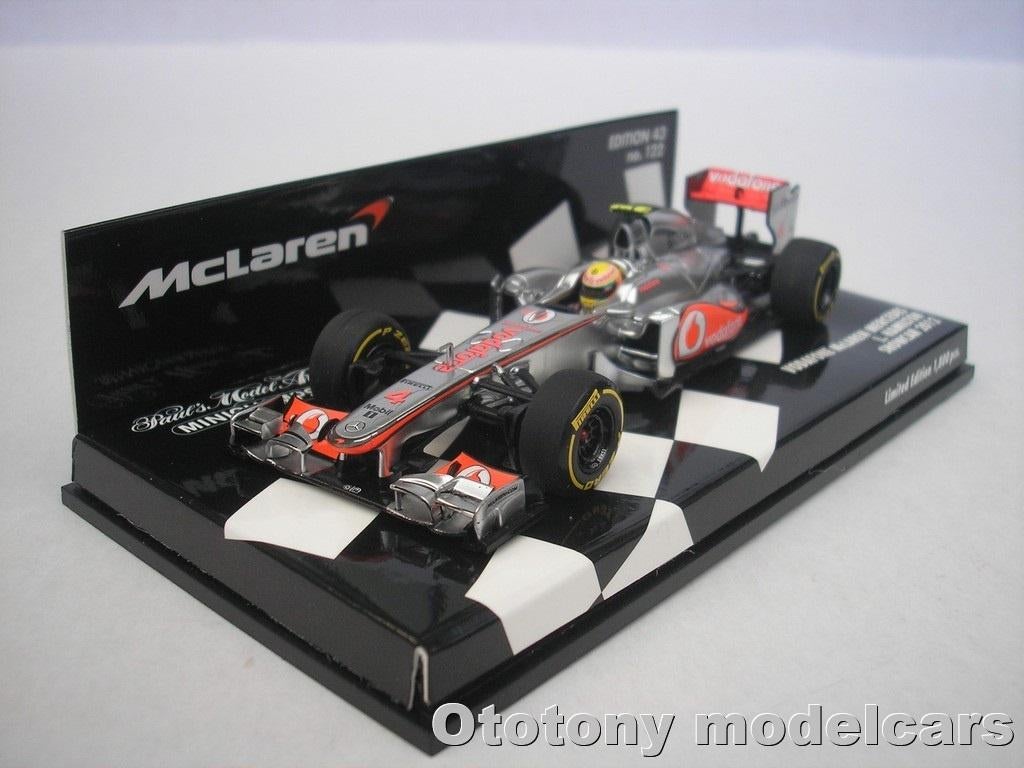 McLaren Mercedes #4 Showcar 2012 Hamilton 1/43 Minichamps, Ophalen of Verzenden, Nieuw, Auto, MiniChamps