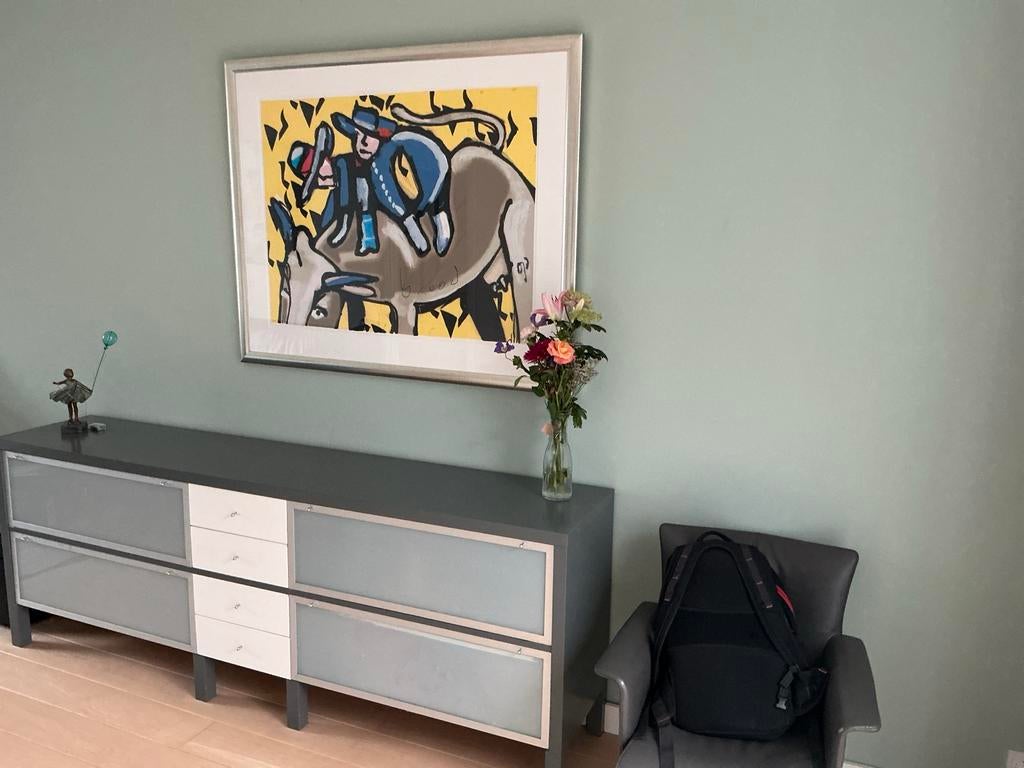 Herman Brood Zeefdruk - Bull Riding - Genummerd, Ophalen of Verzenden