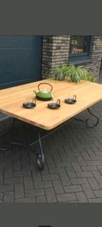 Exclusieve tuintafel met teak blad, Ophalen, Rechthoekig, Teakhout