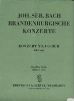 Bo33 bladmuziek joh seb bach brandenburgische konzerte, Gebruikt, Klassiek, Dwarsfluit of Piccolo, Ophalen of Verzenden