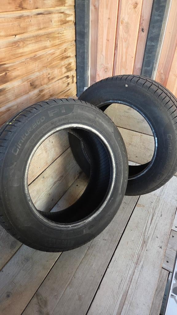 Autobanden zomer 2 stuks, Ophalen, Gebruikt, 15 inch, Band(en)