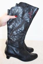 Prachtige Exclusieve Leren Durea Laarzen s27 (H7½/41) € 95,-, Kleding | Dames, Schoenen, Hoge laarzen, Durea, Zwart, Ophalen of Verzenden