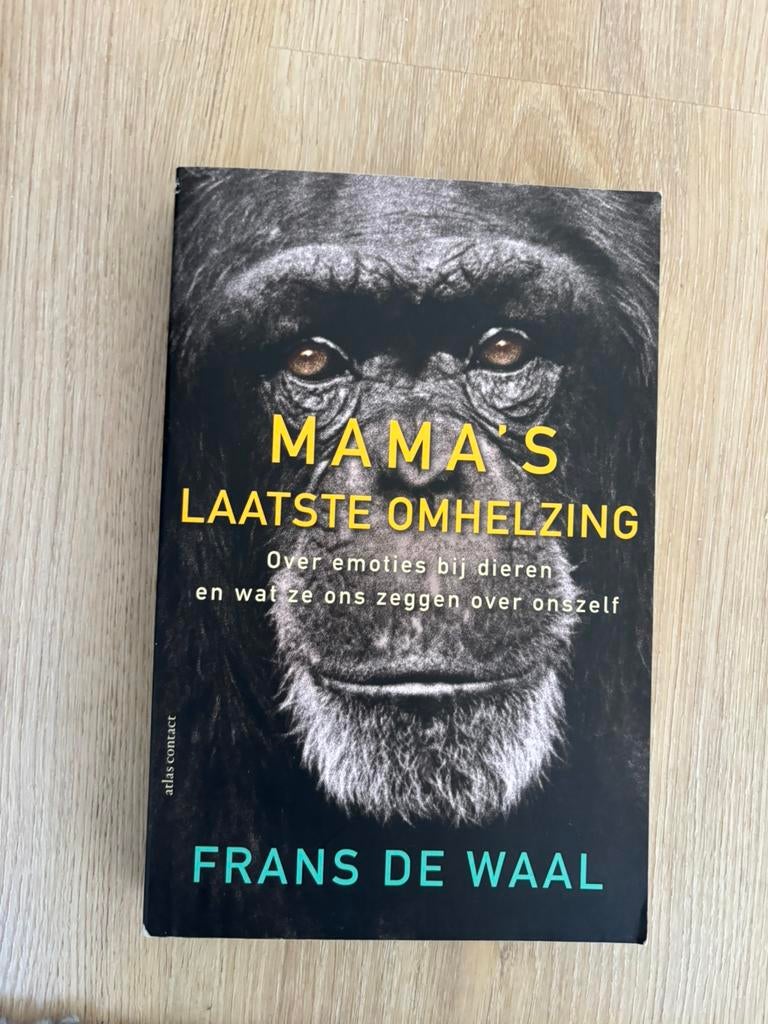 Boek mama's laatste omhelzing - frans de waal, Boeken, Ophalen of Verzenden, Zo goed als nieuw, Natuurwetenschap