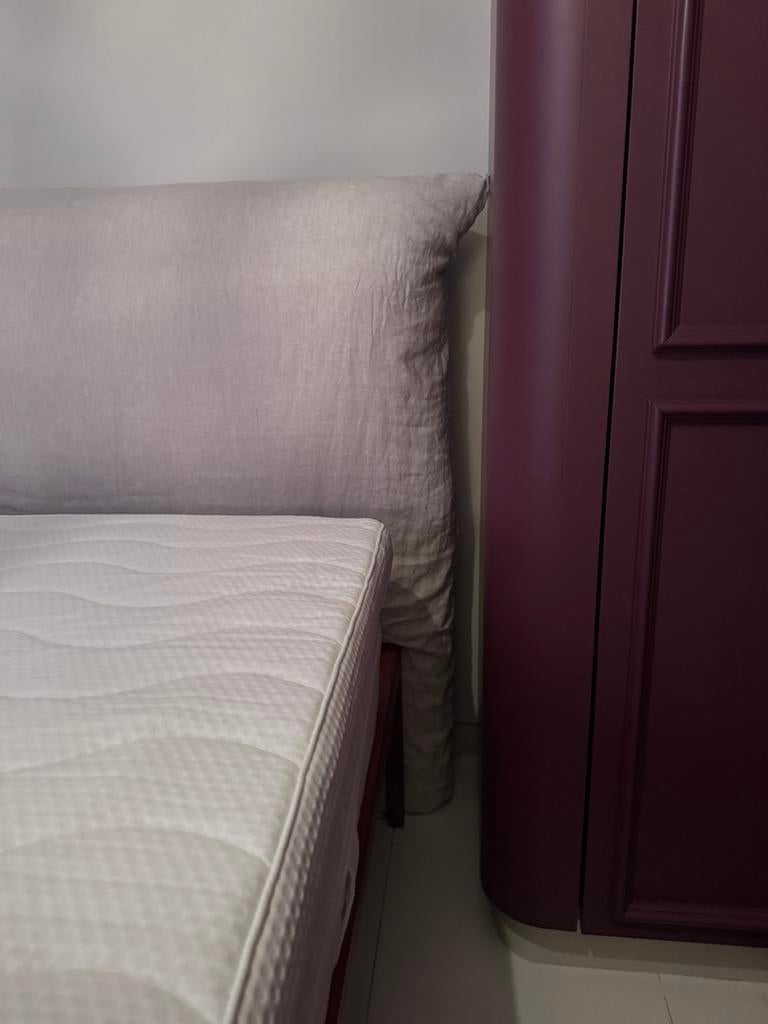 La Redoute linnen hoofdbord headbord 180cm, Huis en Inrichting, Slaapkamer | Bedden, Tweepersoons, Ophalen of Verzenden, Zo goed als nieuw