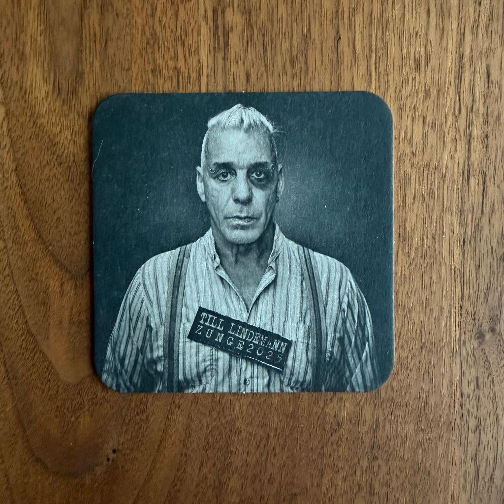 Till Lindemann Zunge promo onderzetter, Ophalen of Verzenden, Zo goed als nieuw, Foto of Kaart