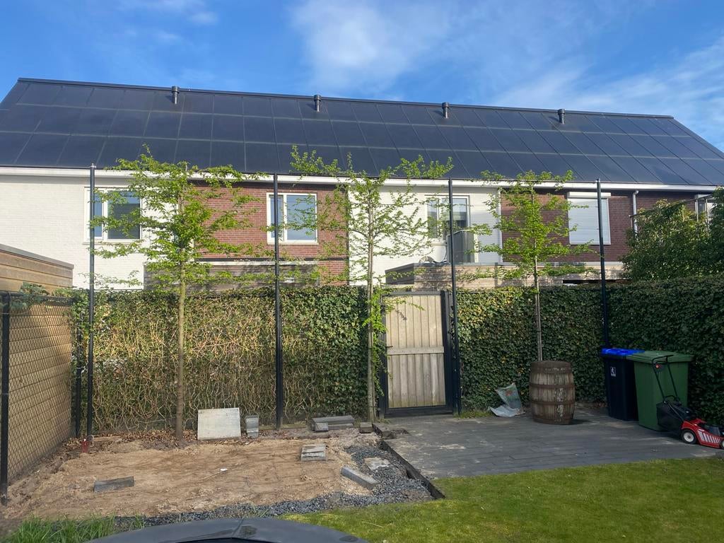 Poort (eventueel met) hekwerk, Ophalen, Met poort, Gebruikt, Gaashekwerk