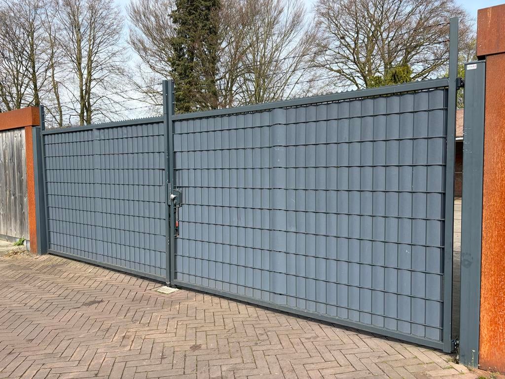 Poort 6 meter, gegalvaniseerd en ge poedercoat, Ophalen, Zo goed als nieuw, IJzer, Tuinhek
