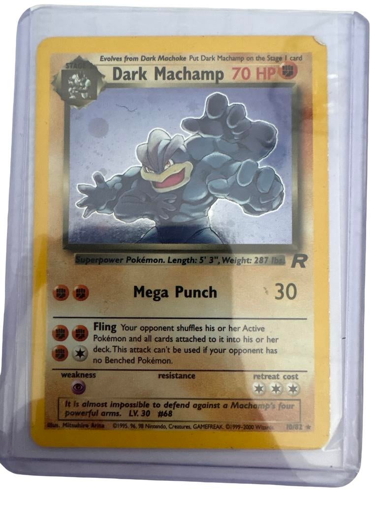 Dark Machamp Pokémon Kaart - Zeldzaam en in Topstaat!, Ophalen of Verzenden, Zo goed als nieuw, Losse kaart