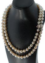 Parel ketting 14k gouden design slot dames vintage