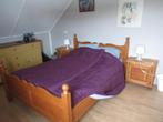 Bed Eikenhout, Ophalen, Gebruikt, Bruin, Tweepersoons