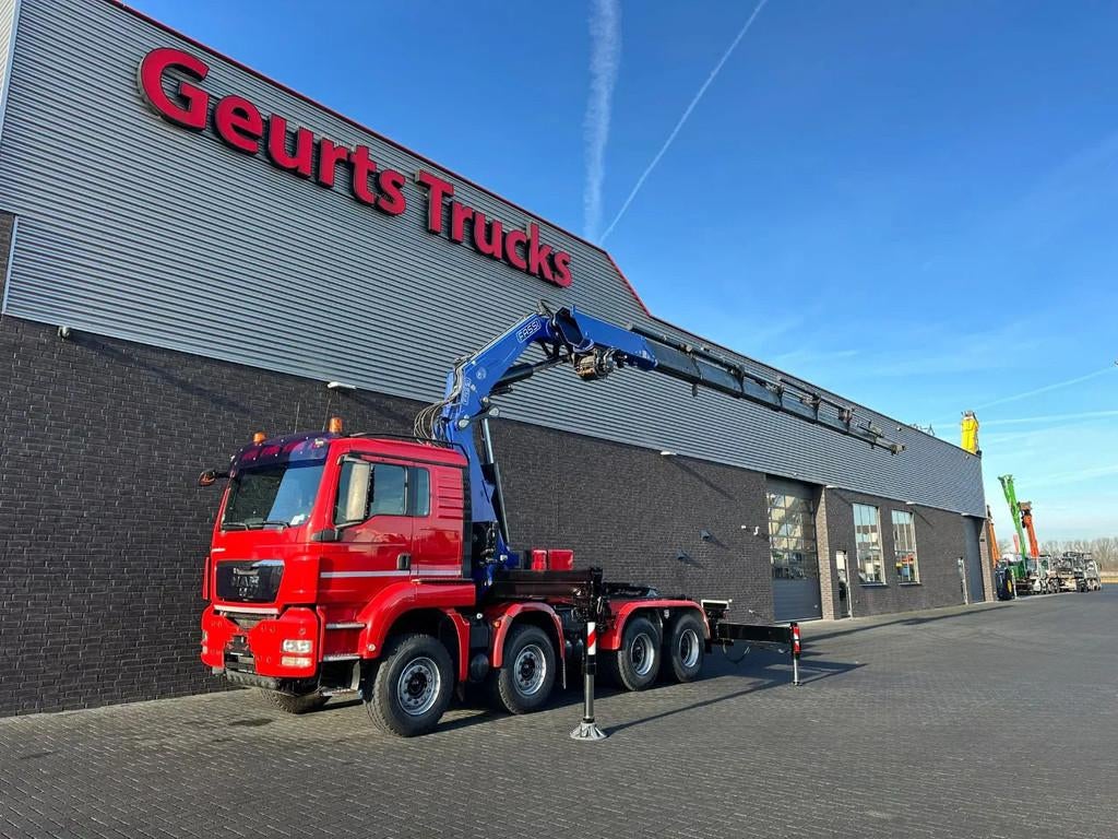 MAN TGS 35.480 BL 8X4 TREKKER-BAKWAGEN + FASSI 660 AXP 27+ L, Auto's, Vrachtwagens, Euro 5, 653 pk, MAN, Bedrijf