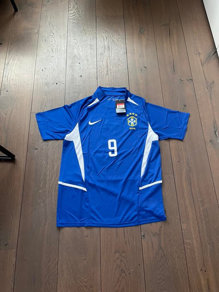 Brazilie 2002 uitshirt WK Ronaldo 9, Maat L, Ophalen of Verzenden, Nieuw, Shirt
