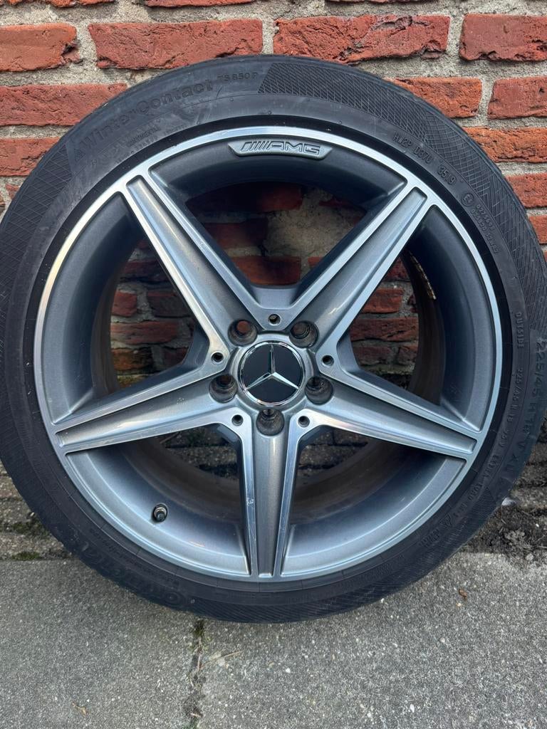 18 inch orginele Mercedes AMG velgen 5x112, Auto-onderdelen, Banden en Velgen, Ophalen, 18 inch, Velg(en), Winterbanden