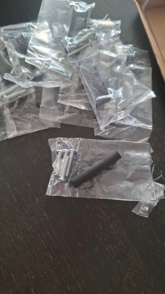 10 Zwarte Greepjes voor Montage - Nieuw, Ophalen of Verzenden, Nieuw, Overige materialen, Overige typen