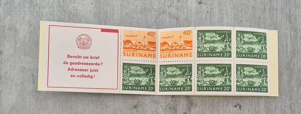 Postzegelboekje Suriname, Ophalen of Verzenden