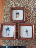 3 handgemaakte en handbeschilderde Makkumer tegels, Ophalen of Verzenden