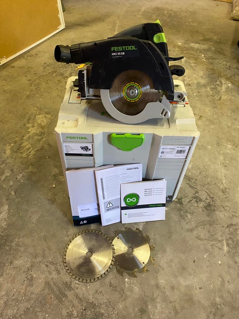 Festool HKC 55, Ophalen, Invalzaag, Zo goed als nieuw, 30 tot 70 mm