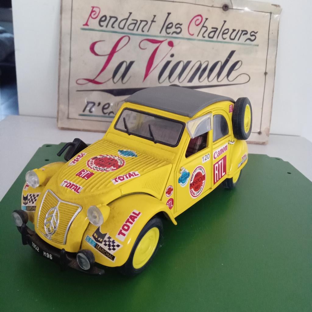 CITROEN 2CV RALLY PARIS-PERSEPOLIS-PARIS 1/18-CANON/RTL, Verzenden, Overige merken