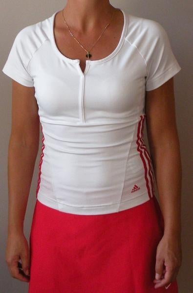 Restant partij van 4 ADIDAS sportshirts, Maat 38/40 (M), Wit, Nieuw, Ophalen of Verzenden