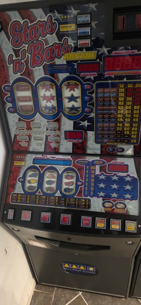 Stars and bars arcade versie, Verzamelen, Automaten | Gokkasten en Fruitautomaten, Euro, Ophalen of Verzenden