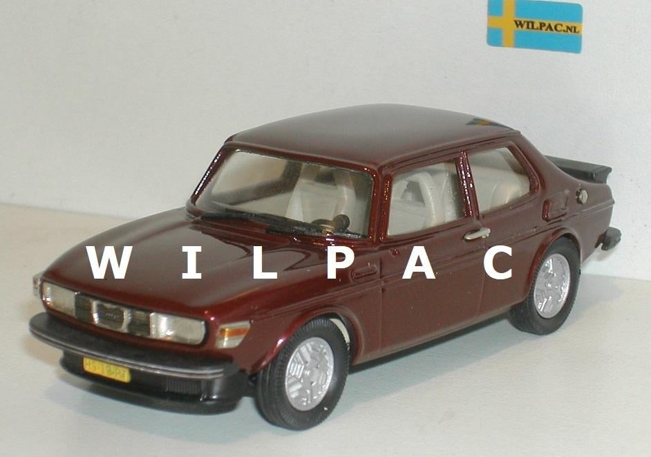 Saab 99. Turbo rood metallic 1:43. Rob Eddie re28 witmetaal., Ophalen of Verzenden, Nieuw, Auto, Overige merken