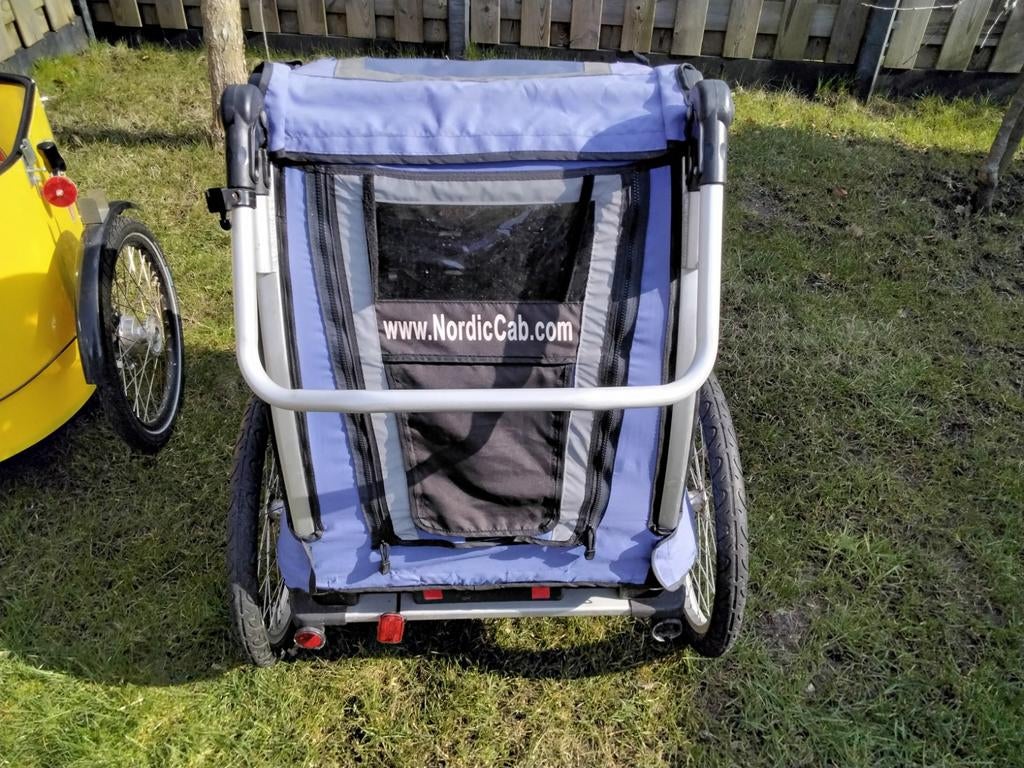 Nordic cab, Fietsen en Brommers, Fietsaccessoires | Aanhangers en Karren, Ophalen, Gebruikt, Opvouwbaar, Nordic Cab