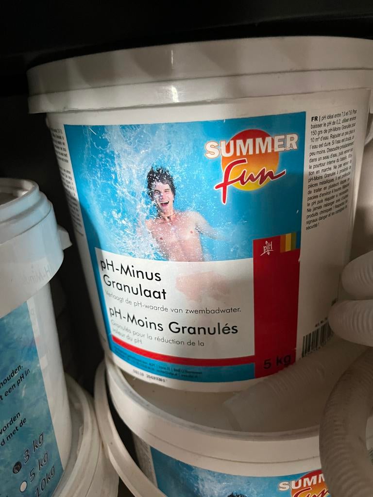 pH Plus, pH Min en Chloor voor zwembadonderhoud, Tuin en Terras, Ophalen, Nieuw, Overige typen