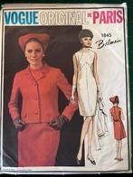 Vogue Original De Paris - vintage naaipatroon jaren 60-1845, Overige merken, Vrouw, Ophalen of Verzenden, Overige typen