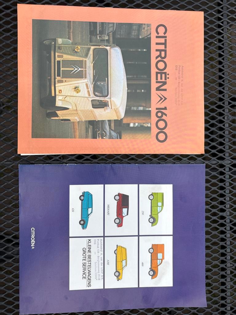 Oude Citroën folders: Citroën N 1600 en Bestelwagens, Ophalen of Verzenden, Gelezen, Citroën