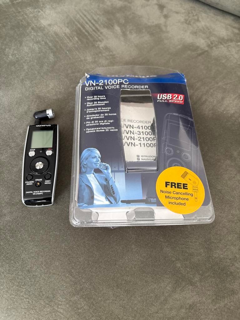 Olympus VN-2100PC Digitale Voice Recorder USB 2.0, Ophalen of Verzenden, Zo goed als nieuw