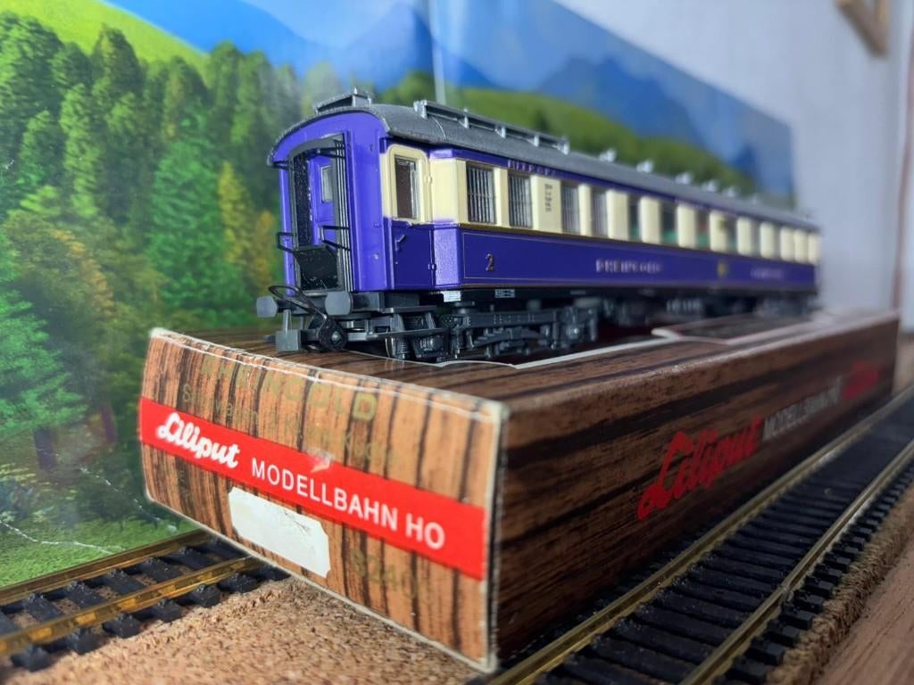 Liliput 82400 DRG Rheingold Salonwagen 2.Kl. m. Küche, Gelijkstroom, Verzenden, Wagon, Zo goed als nieuw