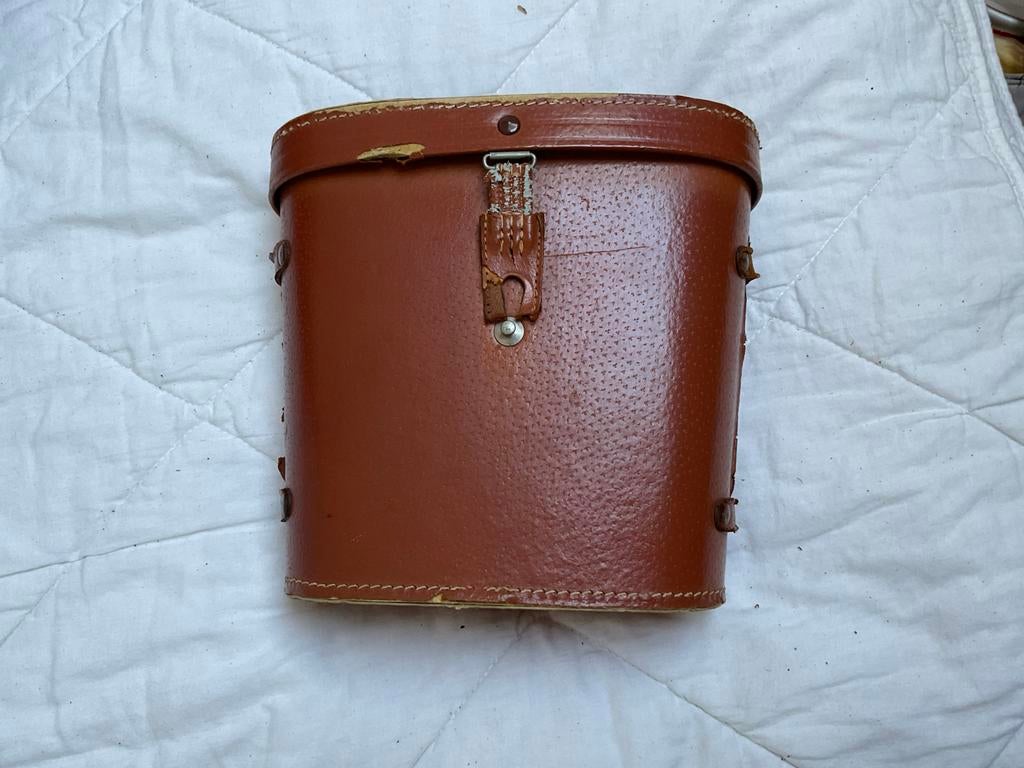 Carton Prisma verrekijker 7 x 50 met lederen tas, Ophalen, Minder dan 8x, Porro (met knik), Zo goed als nieuw