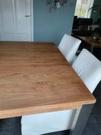 Bert Plantagie Bridge Design notenhouten eettafel 140x140cm, Huis en Inrichting, Tafels | Eettafels, Ophalen, Gebruikt, Vierkant