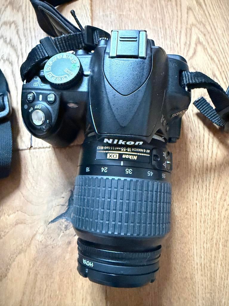 Nikon D3100 + 2 lenzen + tas, Ophalen of Verzenden, Gebruikt, Spiegelreflex, Nikon