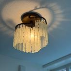 Brand van Egmond plafondlamp, lamelle goud/roest 2rings 30cm, Huis en Inrichting, Lampen | Plafondlampen, Ophalen, Gebruikt, Glas