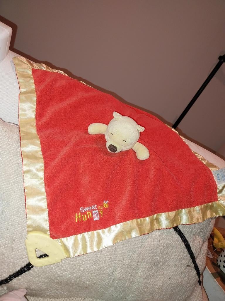 Disney winnie the pooh beer knuffeldoekje, Ophalen of Verzenden, Zo goed als nieuw, Beer