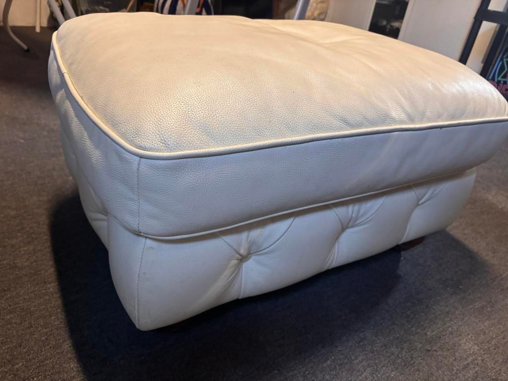 Hocker leer, Ophalen, Vierkant, Leer, 75 tot 100 cm