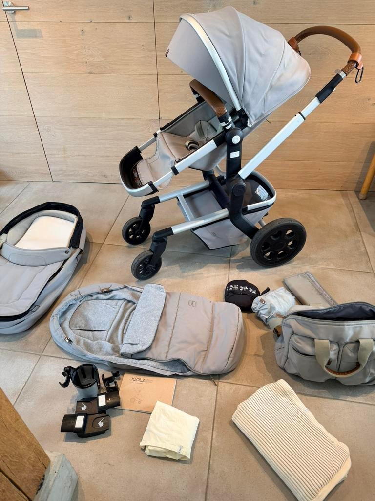 Joolz Day 2 elephant grey kinderwagen + accessoires, Ophalen, Zo goed als nieuw, Overige merken