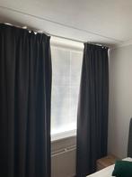 Antraciet gordijnen verduisterend, Ophalen, 200 cm of meer, Zo goed als nieuw, 200 cm of meer