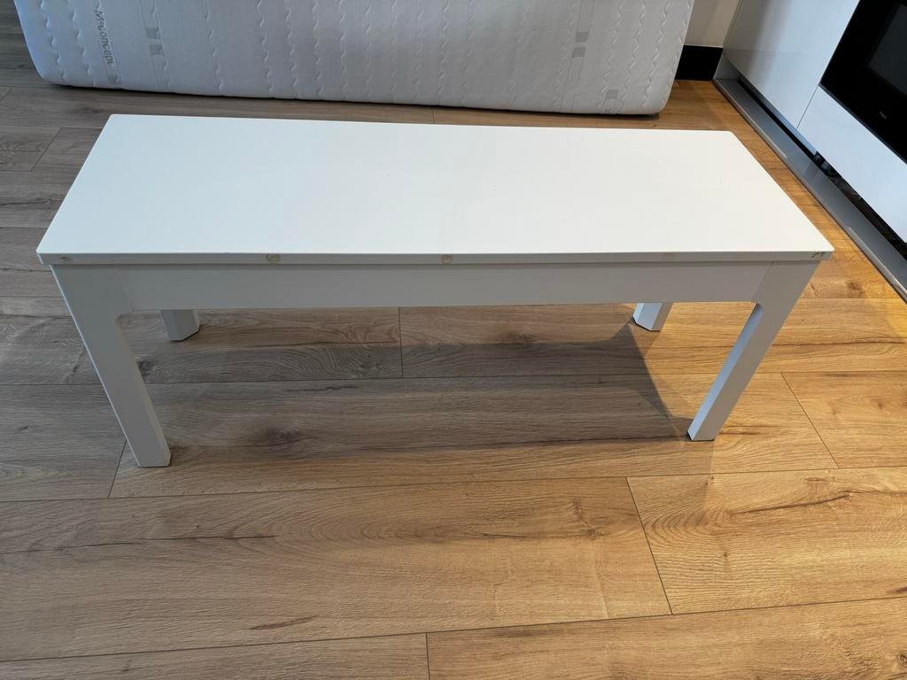 IKEA EKEDALEN bankje - Wit, zo goed als nieuw, Huis en Inrichting, Ophalen, Wit, Zo goed als nieuw, Eén