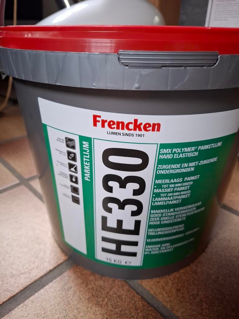 Parketlijm  frencken HE 330, Ophalen, Overige materialen, 30 cm of meer, 50 tot 150 cm