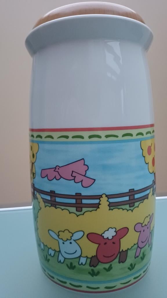 Winterling keramische voorraadpot boerderijdieren, Antiek en Kunst, Antiek | Keramiek en Aardewerk, Ophalen of Verzenden