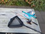 starterset: schepnet, hengel, aas, Watersport en Boten, Ophalen of Verzenden, Zo goed als nieuw, Complete set
