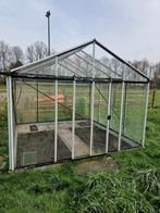 Tuin kas 3x3 alu met glas, Tuin en Terras, Aluminium, Kweekkas, Gebruikt, Glas