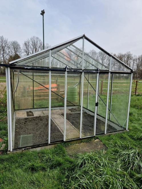 Tuin kas 3x3 alu met glas, Tuin en Terras, Kassen, Gebruikt, Kweekkas, Aluminium, Glas, Ophalen