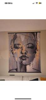 Wanddoek abstract vrouwengezicht hotel chique kakemono, Huis en Inrichting, Ophalen, Nieuw
