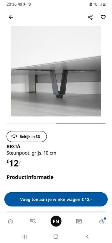 IKEA Besta middensteun - afbeelding 2