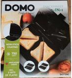 Domo tosti apparaat ijzer Snackmaker 2-in-1 - Nieuw in doos!, Ophalen of Verzenden, Uitneembare platen, Nieuw