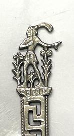 Theelepel (2) griekenland creta zilver, Ophalen of Verzenden