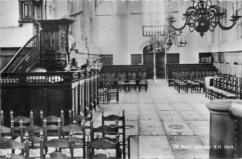 (304-216-035) De Rijp NH Interieur Ned. Herv. Kerk, Verzamelen, Ansichtkaarten | Nederland, Noord-Holland, Verzenden